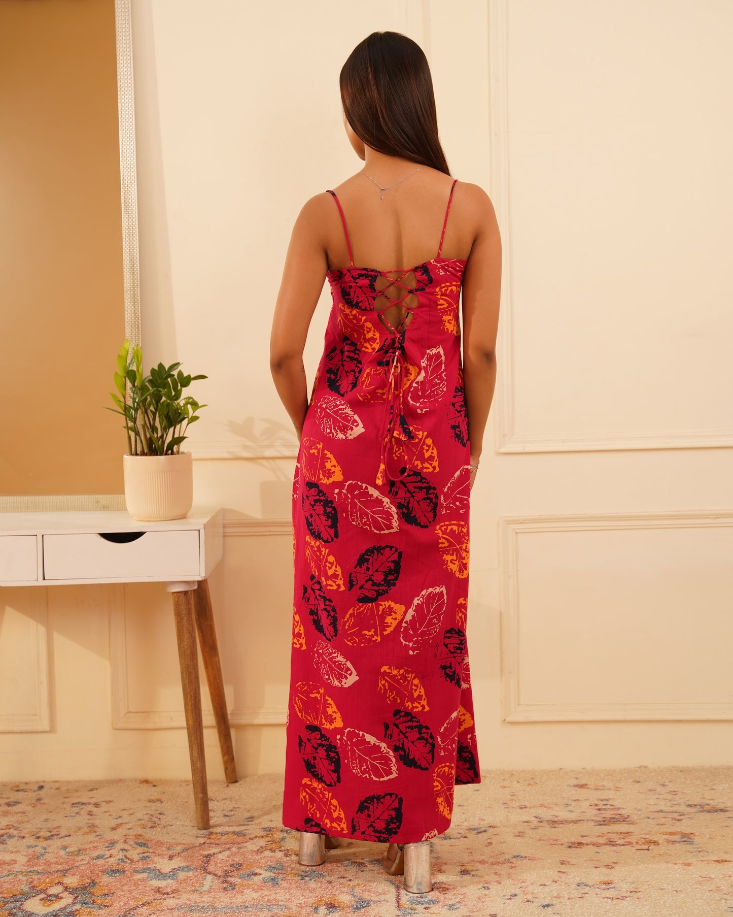 Aaisha Corset Maxi Dress – Lifestyle Shot | IndiZari