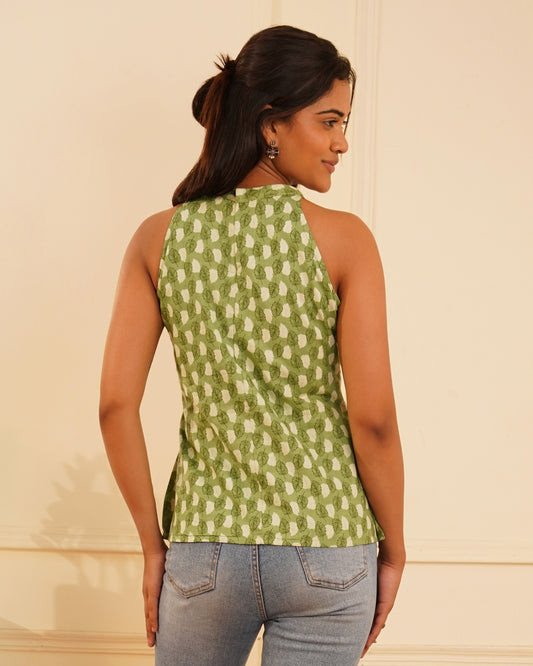 Roop Sanganeri Block Print Kurti – Side View