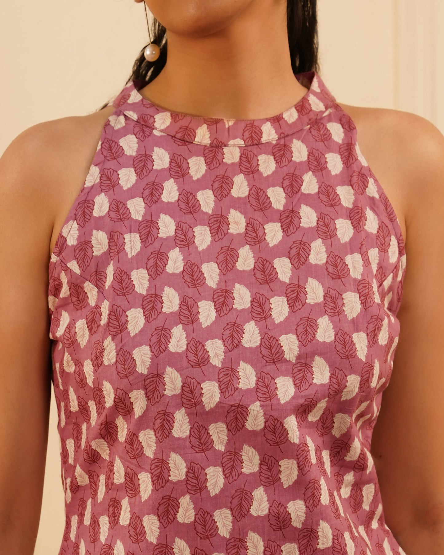 Geet Block Print Kurti – Lifestyle Shot | IndiZari