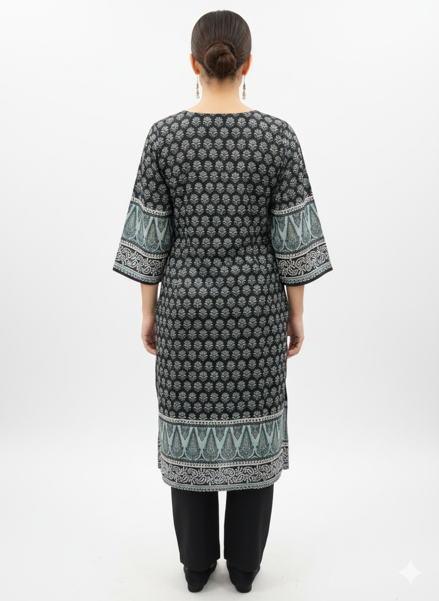 Breathable muslin fabric suit set designed for daily wear