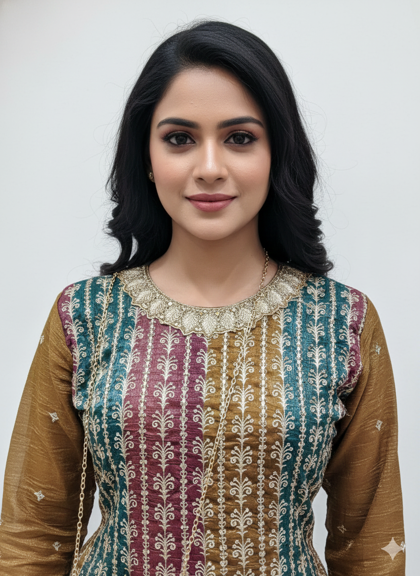 Peplum sharara suit set with matching purse for women