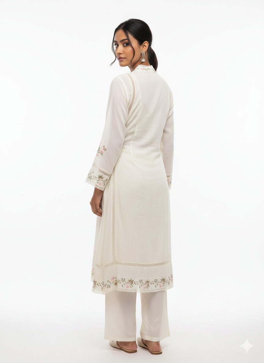 Georgette Readymade Sharara Suit with Resham Multy Work & Dupatta