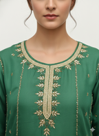 Latest suit trends for ladies handcrafted organza unstitched suit online