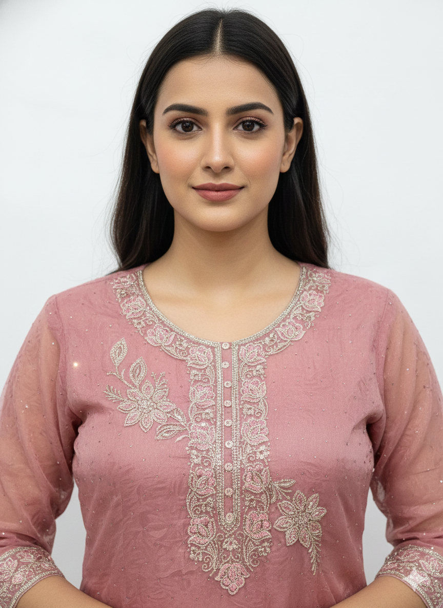 Urban Diva- Fancy Unstitched Suit With Pure Bottom in Korean Fendy silk Fabric with Digital Print Dupatta