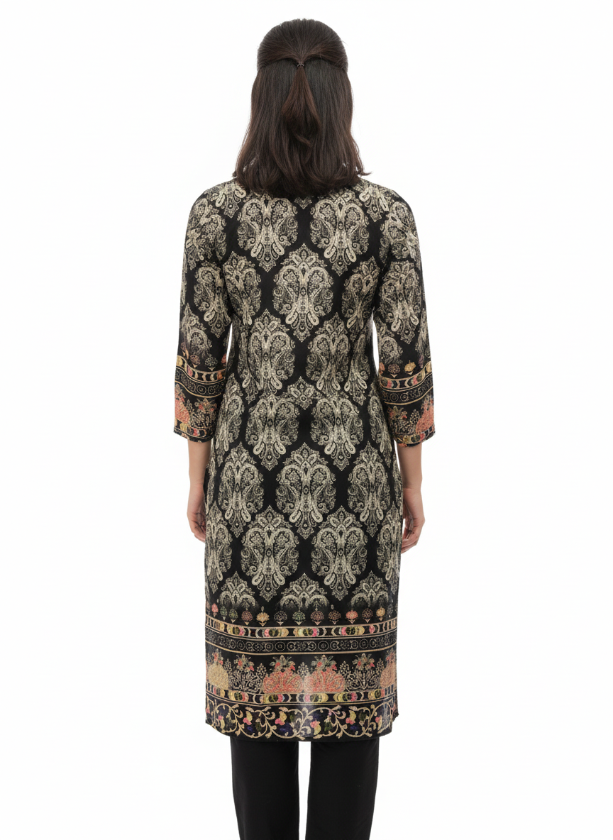 Elegant Muslin Printed Rayon Pant Suit Set
