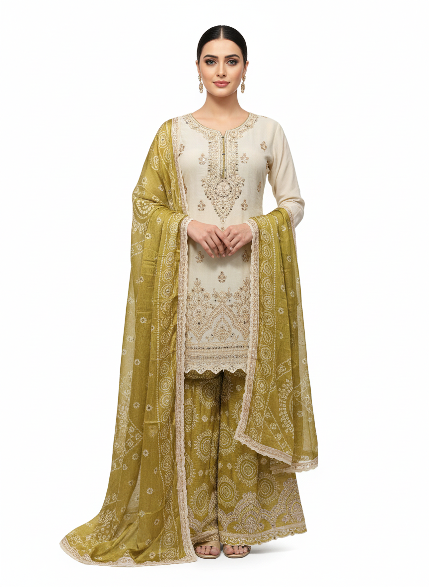 best white sharara suit for women online in india