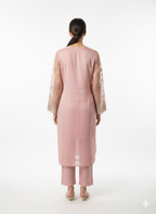 Pakistani Glass Organza Suit with Dupatta Work – Thread & Zarkan Embroidery