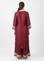 Jimmy Choo Fabric Ready-Made Suit with Heavy Embroidery & Beads Work and Butterfly Net Dupatta