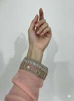 Shimmer Fabric Suit Set with Heavy Embroidered Palazzo & Shimmer Dupatta