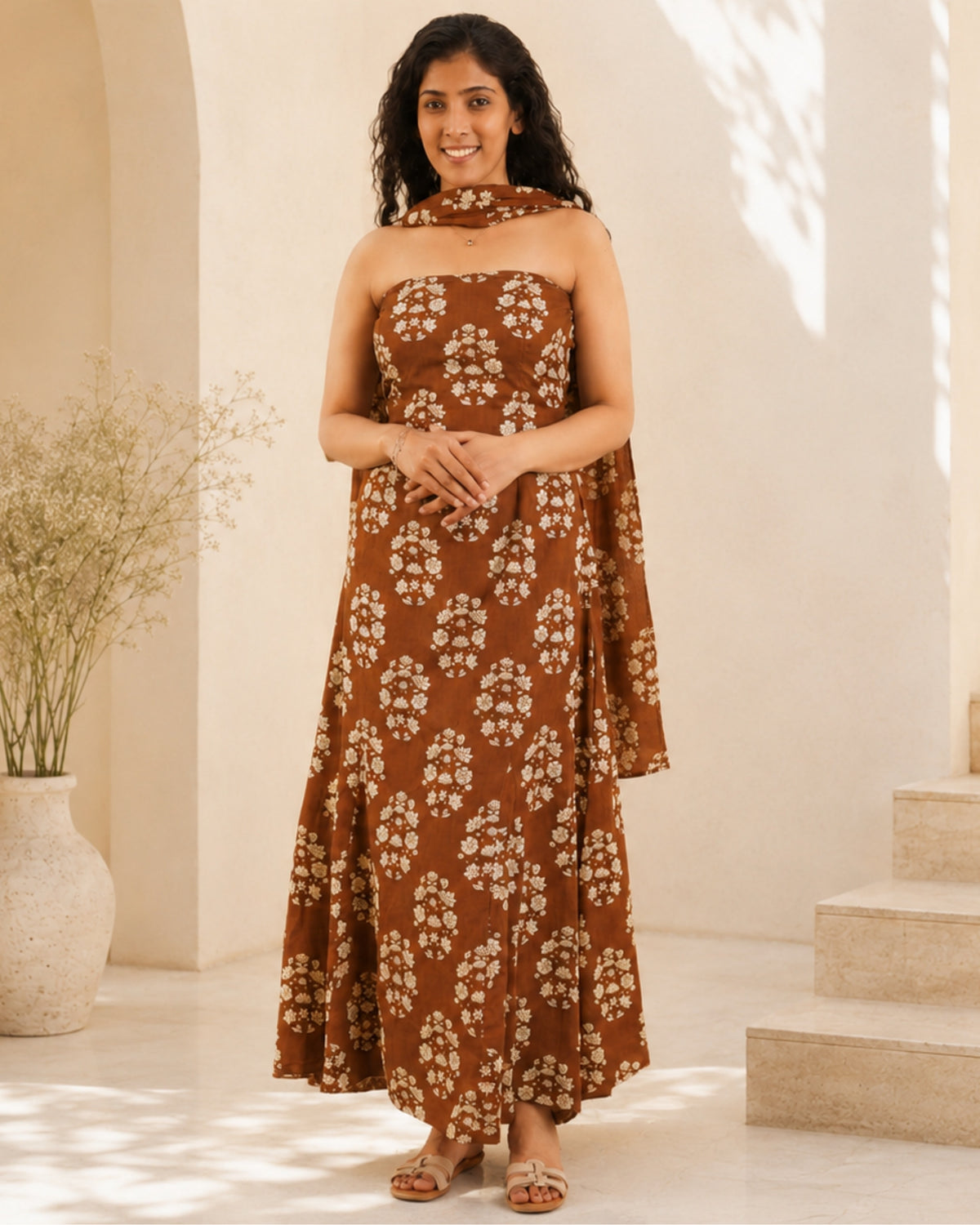 Ananya - Tube Long Dress With Dupatta